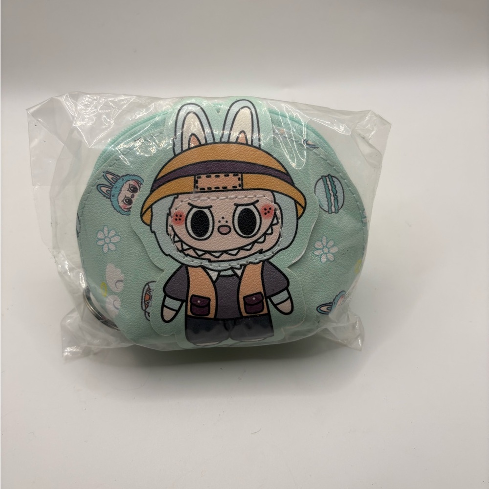 Labubu Mint Green Pouch/Coin Purse Keychain